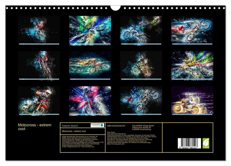 Produktbild: Motocross - extrem cool (Wandkalender 2026 DIN A3 quer), CALVENDO Monatskalender