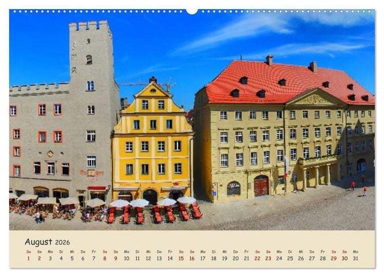 Produktbild: Regensburg. Du bist so sch&ouml;n (hochwertiger Premium Wandkalender 2026 DIN A2 quer), Kunstdruck in Hochglanz