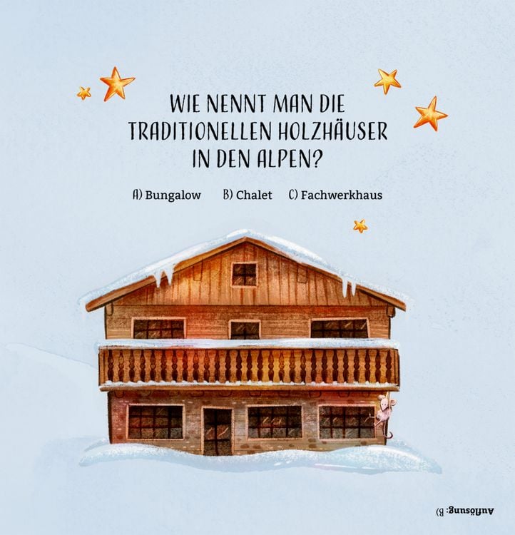 Produktbild: Zettel-Adventskalender &ndash; Aufregende Winterferien in den Bergen