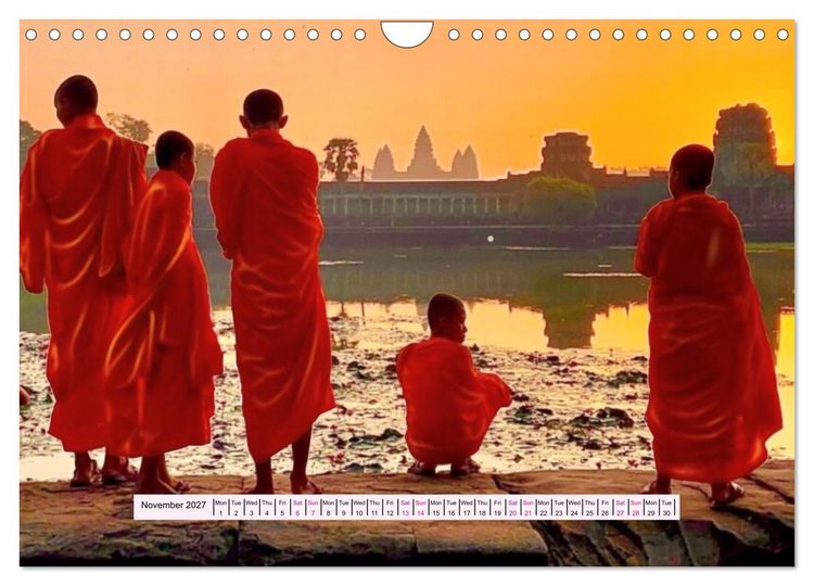 Produktbild: Silent Heart of Asia (Wall Calendar 2027 DIN A4 landscape), CALVENDO 12 Month Wall Calendar