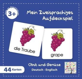 Produktbild: Mein Zweisprachiges Aufdeckspiel, Obst und Gem&uuml;se, Englisch (Kinderspiel)