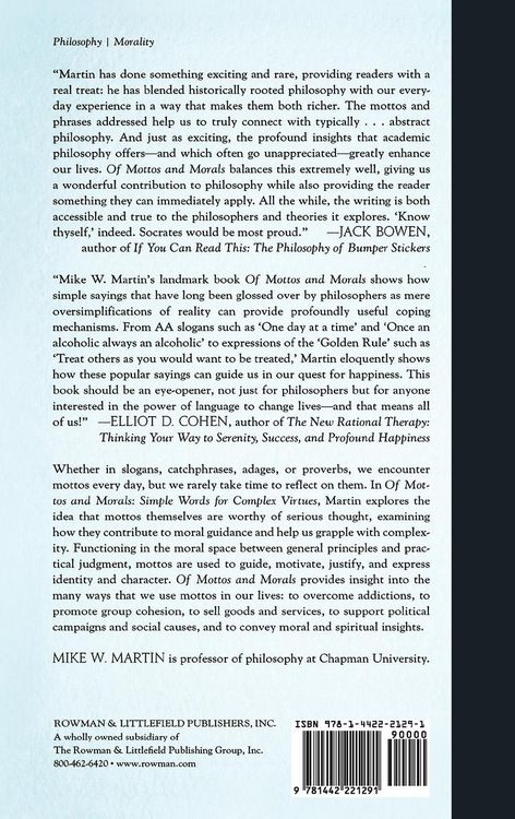 Produktbild: Of Mottos and Morals