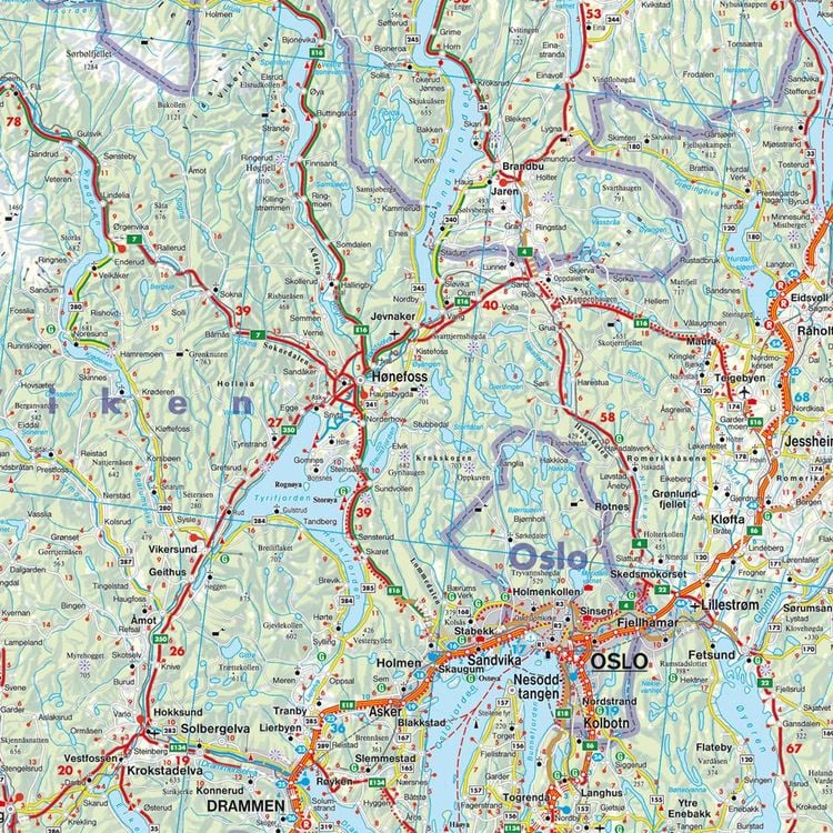 Produktbild: Norwegen, Straßenkarte 1:600.000, freytag & berndt
