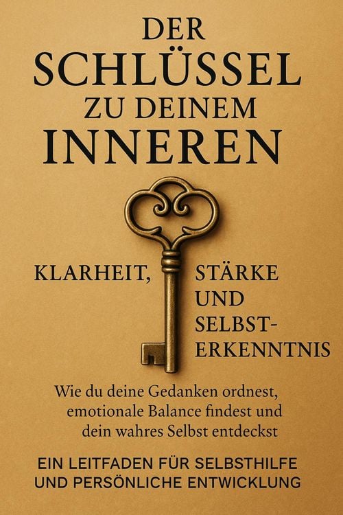 Produktbild: Der Schl&uuml;ssel zu deinem Inneren: Klarheit, St&auml;rke und Selbsterkenntnis Wie du deine Gedanken ordnest, emotionale Balance findest und dein wahres Selbs
