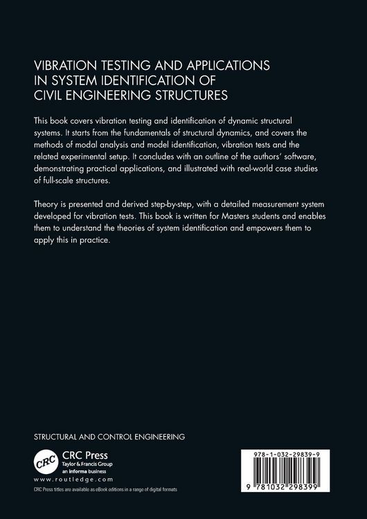 Produktbild: Vibration Testing and Applications in System Identification of Civil Engineering Structures