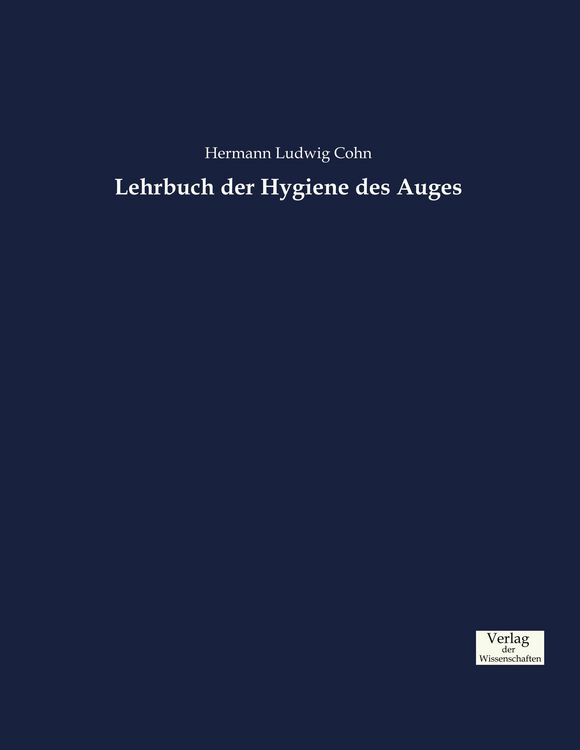 Produktbild: Lehrbuch der Hygiene des Auges
