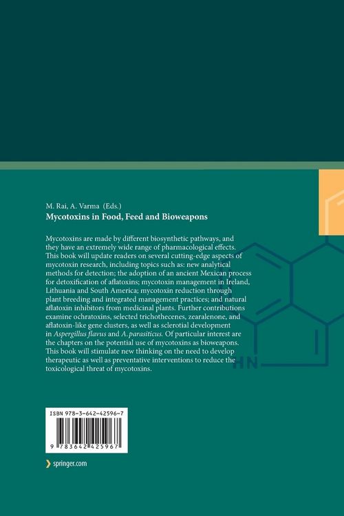 Produktbild: Mycotoxins in Food, Feed and Bioweapons