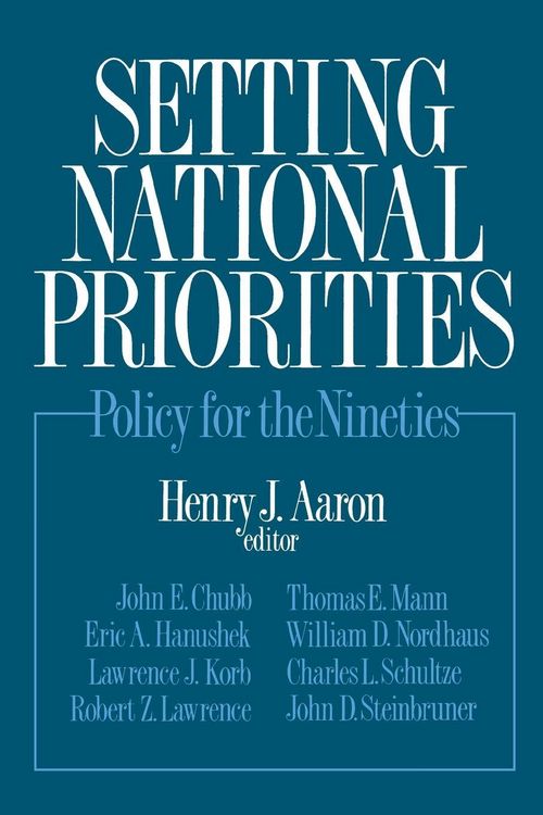 Produktbild: Setting National Priorities