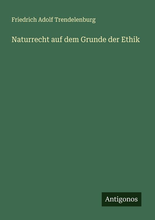 Produktbild: Naturrecht auf dem Grunde der Ethik