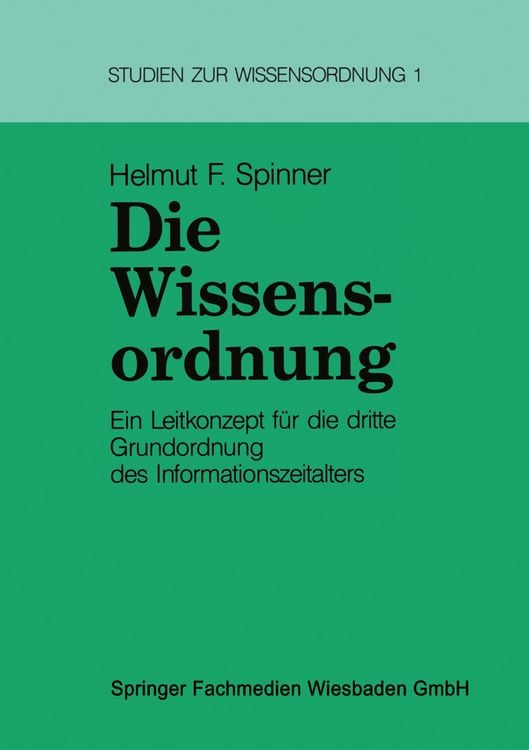Produktbild: Die Wissensordnung