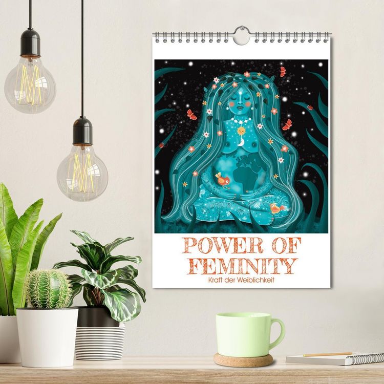 Produktbild: POWER OF FEMINITY - Kraft der Weiblichkeit (Wandkalender 2026 DIN A4 hoch), CALVENDO Monatskalender