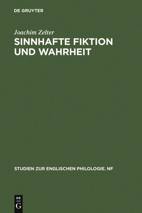Produktbild: Sinnhafte Fiktion und Wahrheit