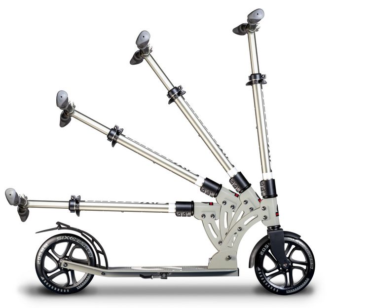 Produktbild: SIX DEGREES Alu Scooter 205 mm grau