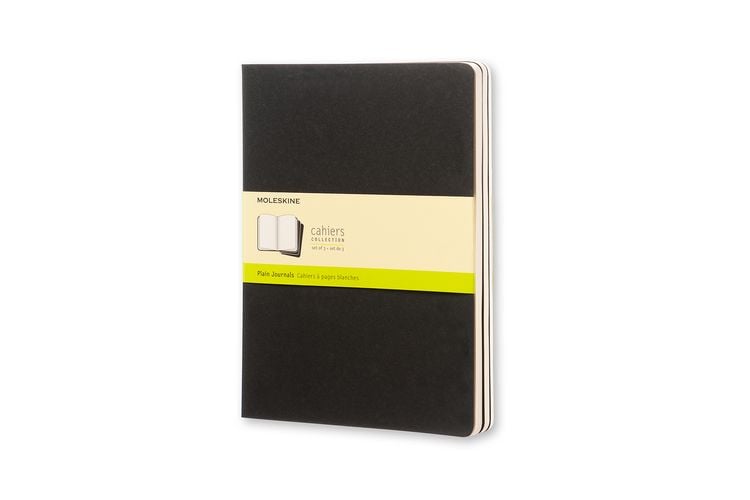 Produktbild: Moleskine Cahier Extra Large blanko schwarz. 3er Pack
