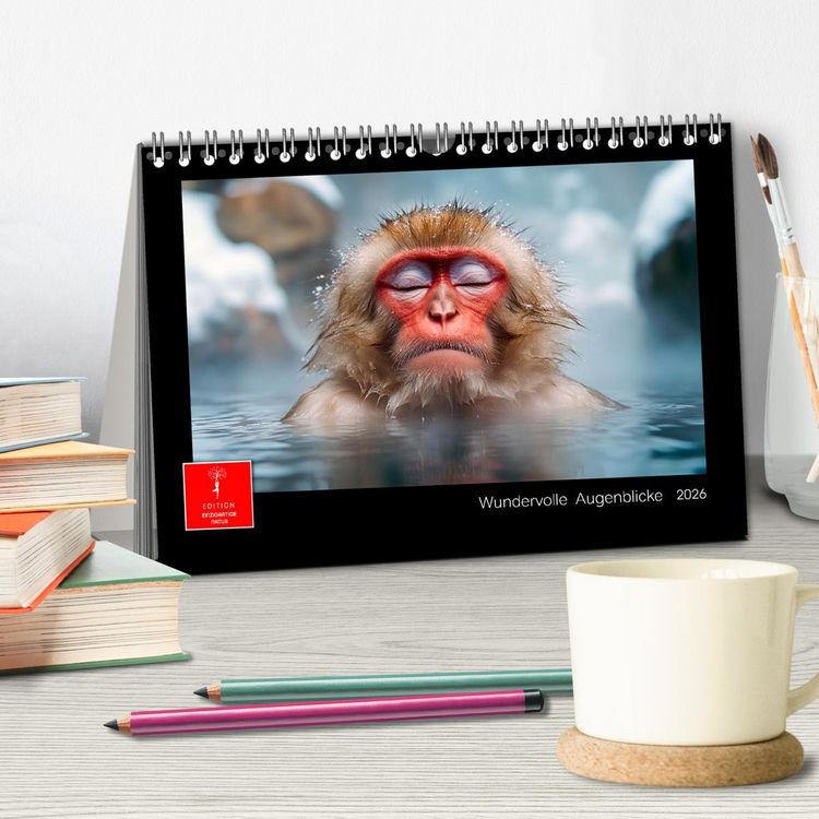 Produktbild: Wundervolle Augenblicke (Tischkalender 2026 DIN A5 quer), CALVENDO Monatskalender