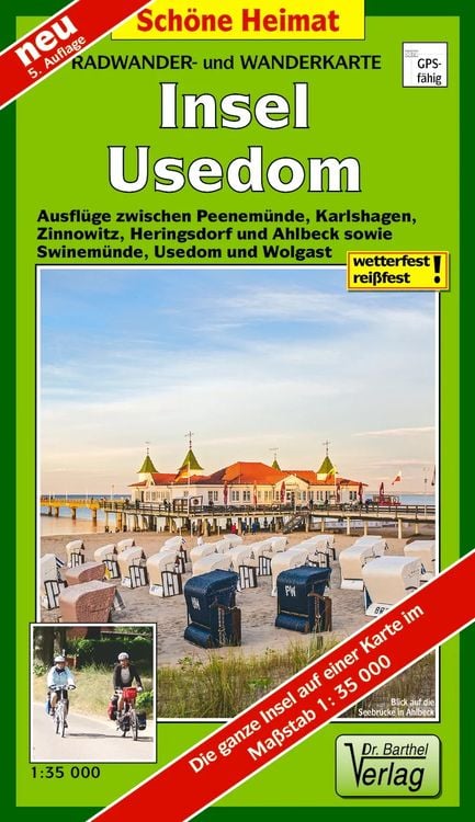 Produktbild: Radwander- und Wanderkarte Insel Usedom