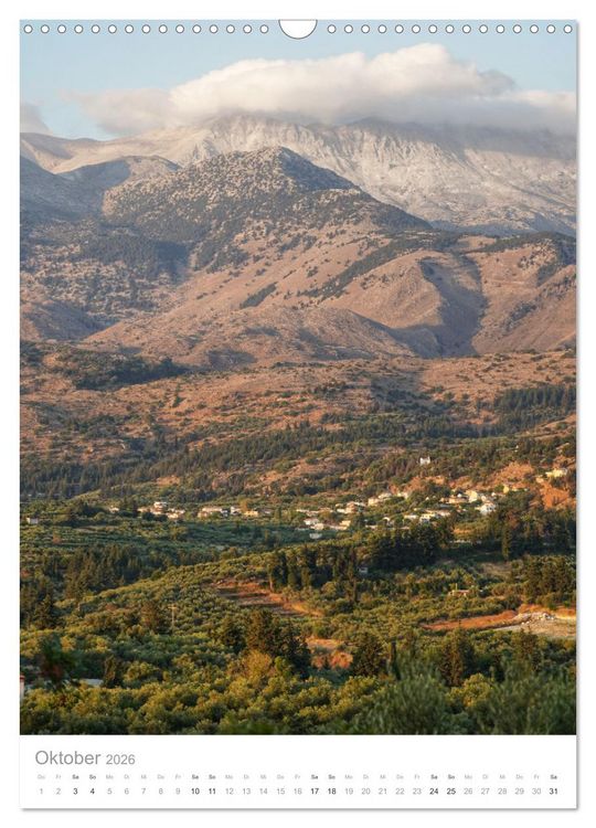 Produktbild: Kreta - Sonne, Meer und griechische Lebensart (Wandkalender 2026 DIN A3 hoch), CALVENDO Monatskalender