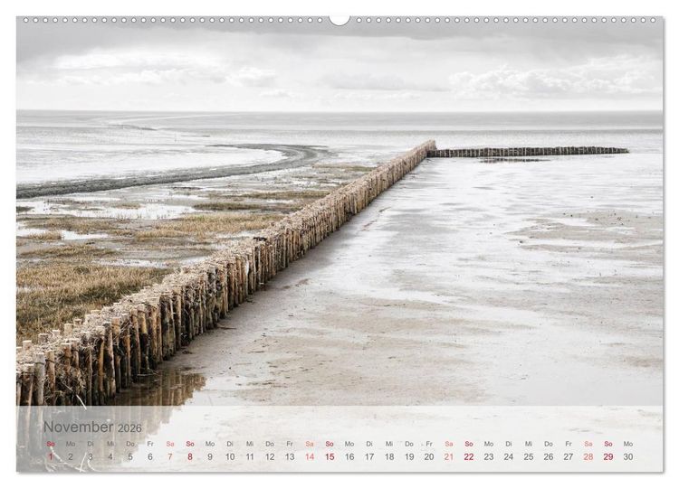 Produktbild: Das "Nordsee-Gef&uuml;hl" (Wandkalender 2026 DIN A2 quer), CALVENDO Monatskalender