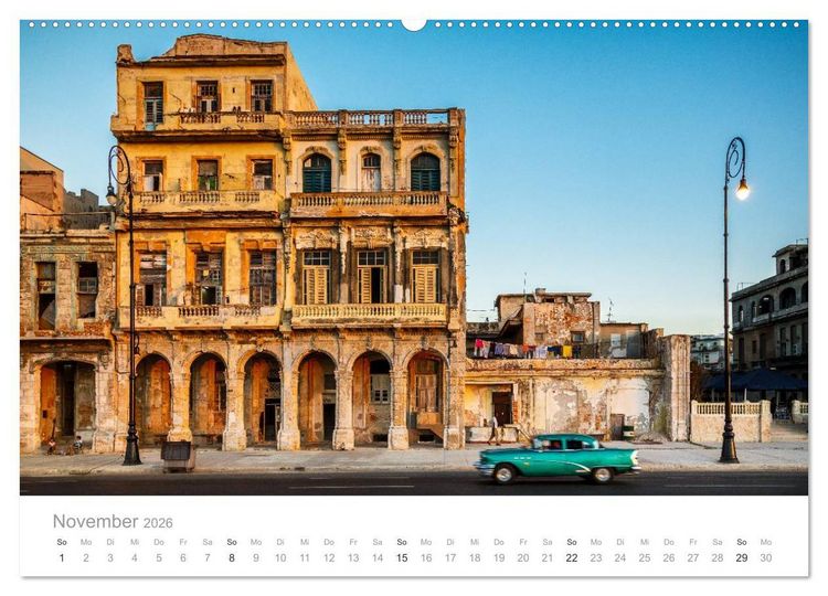 Produktbild: Cuba - Unter der Sonne der Karibik (Wandkalender 2026 DIN A2 quer), CALVENDO Monatskalender