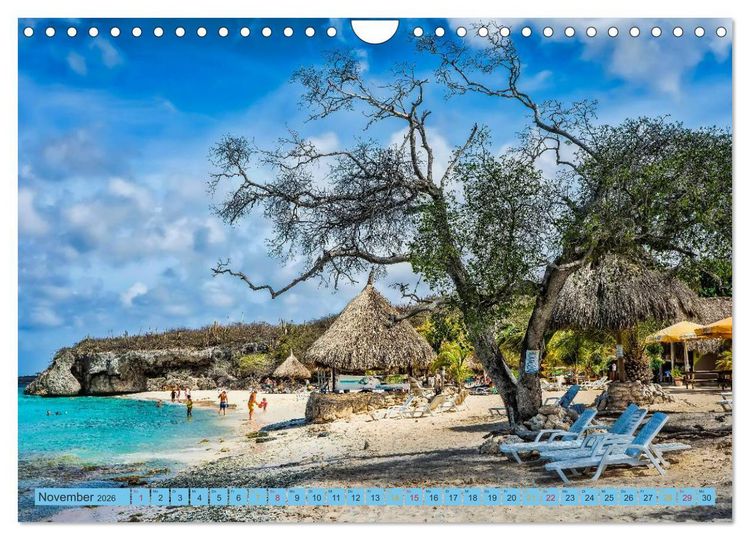 Produktbild: Cura&ccedil;ao - bunte Insel in der Karibik (Wandkalender 2026 DIN A4 quer), CALVENDO Monatskalender