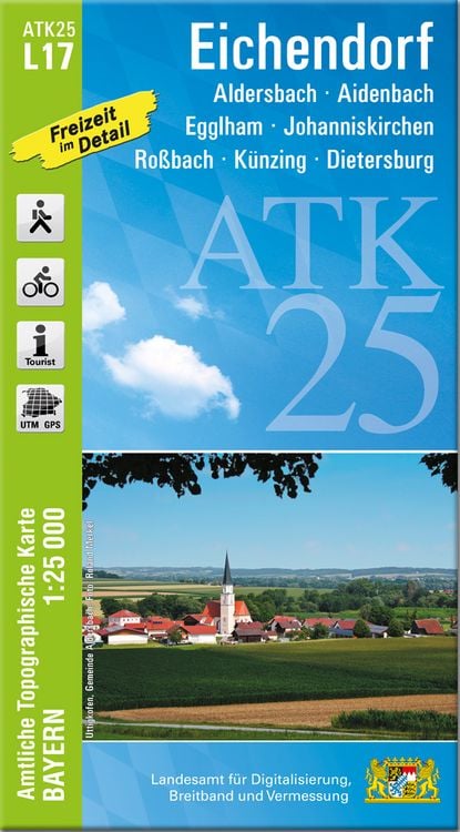 Bild vom Artikel ATK25-L17 Eichendorf 1:25 000 vom Autor Breitband und Vermessung, Bayern Landesamt für Digitalisierung