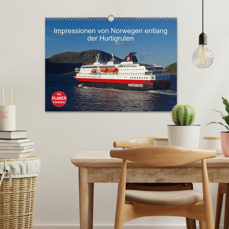 Produktbild: Impressionen von Norwegen entlang der Hurtigruten (Wandkalender 2026 DIN A3 quer), CALVENDO Monatskalender