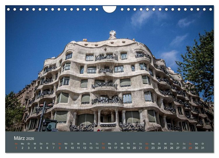Produktbild: Barcelona - Faszinierende Architektur (Wandkalender 2026 DIN A4 quer), CALVENDO Monatskalender