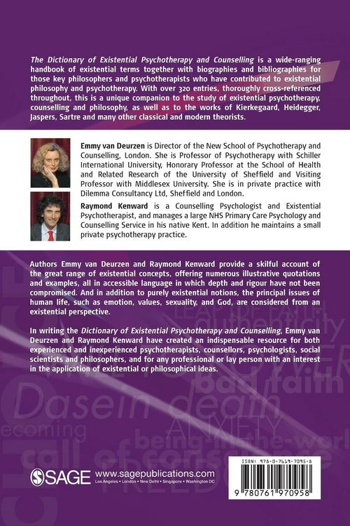 Produktbild: Dictionary of Existential Psychotherapy and Counselling
