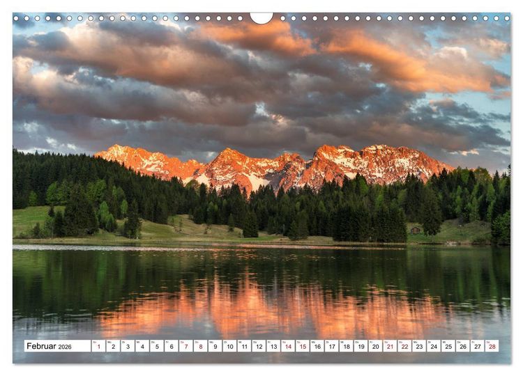 Produktbild: Alpen gespiegelt (Wandkalender 2026 DIN A3 quer), CALVENDO Monatskalender