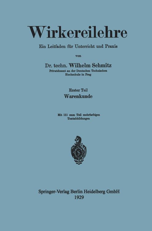 Produktbild: Wirkereilehre Ein Leitfaden f&uuml;r Unterricht und Praxis