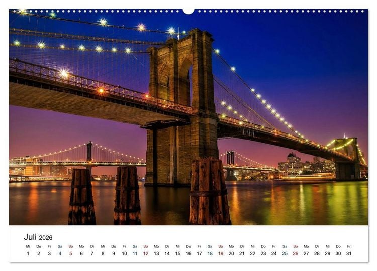 Produktbild: Meine Liebe New York (Wandkalender 2026 DIN A2 quer), CALVENDO Monatskalender