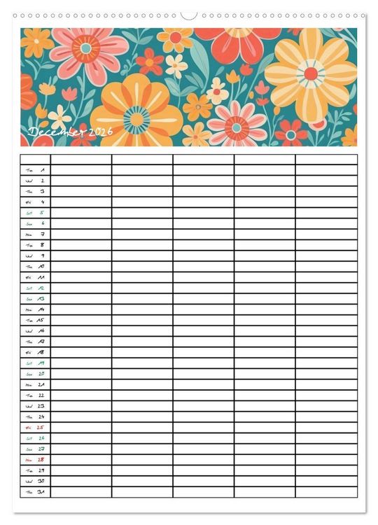 Produktbild: Home Planer (High Quality Premium Wall Calendar 2026 DIN A2 portrait),CALVENDO 12 Month Wall Calendar