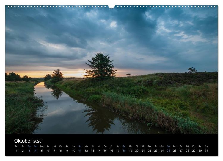 Produktbild: Wolken &uuml;ber D&auml;nemark (Wandkalender 2026 DIN A2 quer), CALVENDO Monatskalender