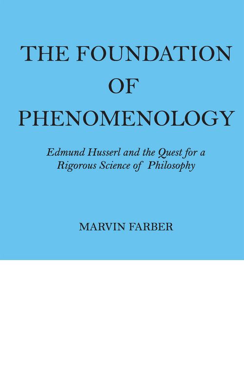Produktbild: The Foundation of Phenomenology
