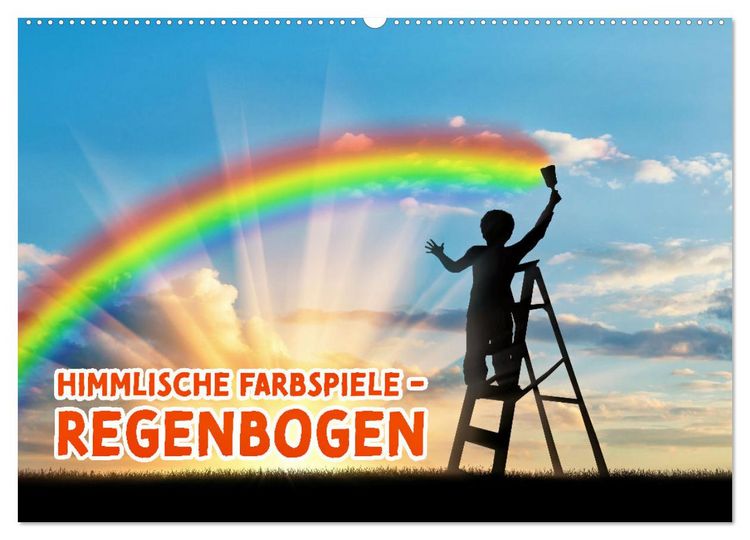 Produktbild: Himmlische Farbspiele - Regenbogen (Wandkalender 2026 DIN A2 quer), CALVENDO Monatskalender