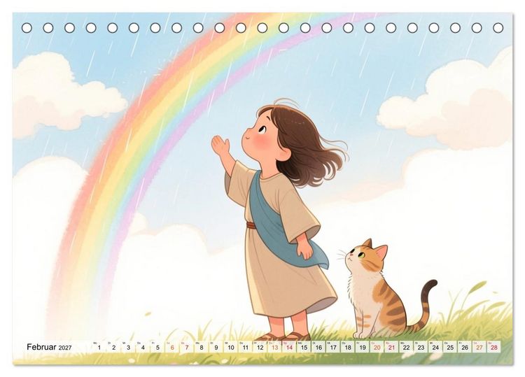 Produktbild: Luna, Minka und die Bibel (Tischkalender 2027 DIN A5 quer), CALVENDO Monatskalender