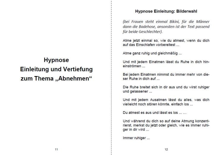 Produktbild: Hypnosetexte zum Vorlesen und selber Zusammenstellen