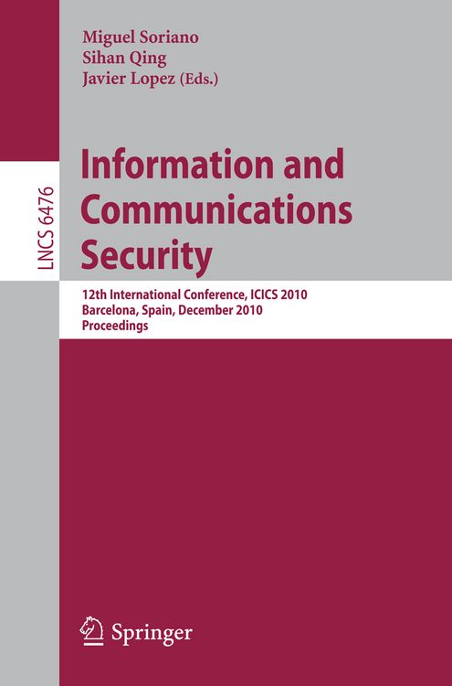 Produktbild: Information and Communications Security