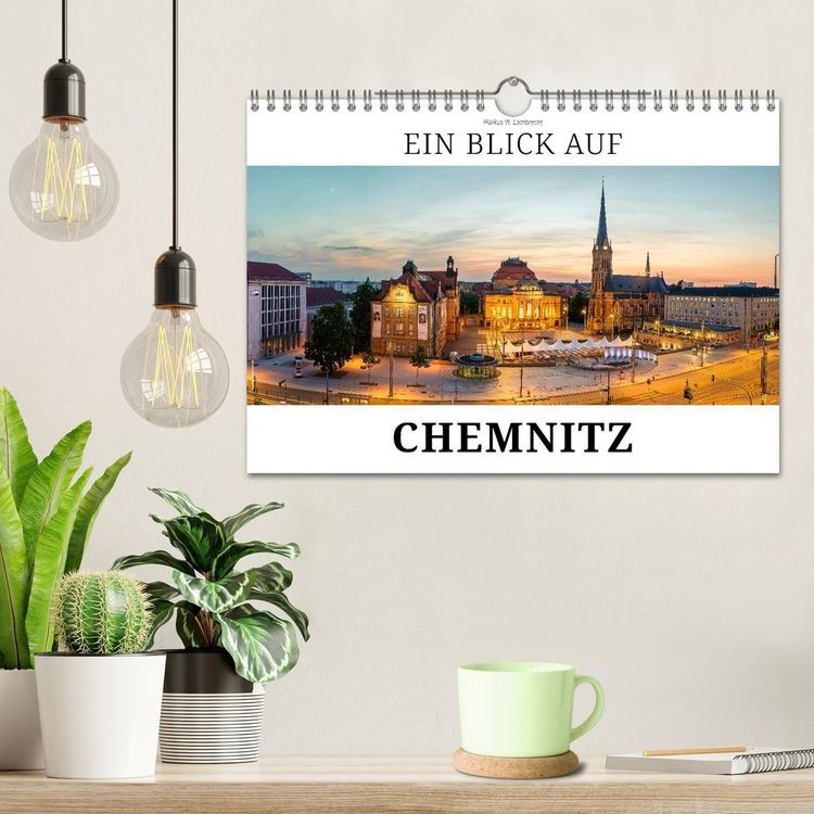 Produktbild: Ein Blick auf Chemnitz in Farbe (Wandkalender 2027 DIN A4 quer), CALVENDO Monatskalender