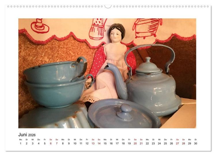 Produktbild: Altes Puppengeschirr (Wandkalender 2026 DIN A2 quer), CALVENDO Monatskalender