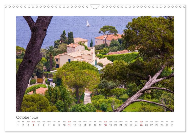 Produktbild: French Riviera moments (Wall Calendar 2026 DIN A3 landscape), CALVENDO 12 Month Wall Calendar