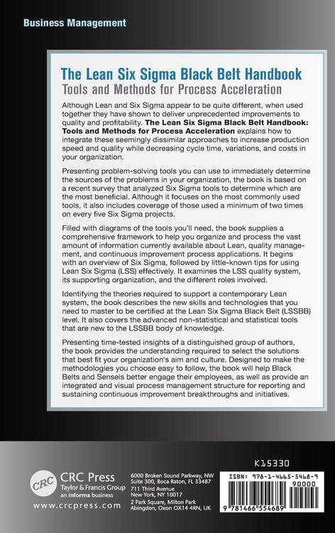 Produktbild: The Lean Six Sigma Black Belt Handbook