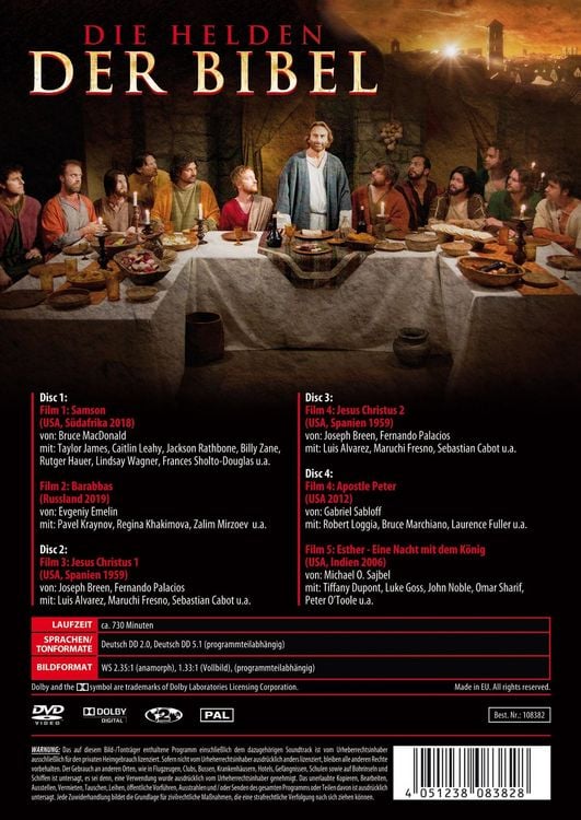 Produktbild: Die Helden der Bibel [4 DVDs]