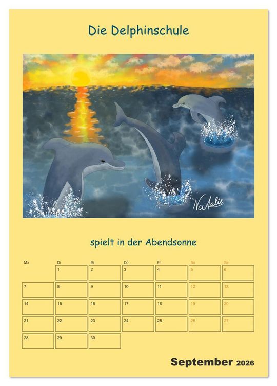 Produktbild: Wasserbewohner (Wandkalender 2026 DIN A2 hoch), CALVENDO Monatskalender