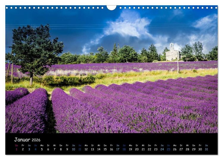 Produktbild: Provence - Lavendelbl&uuml;te (Wandkalender 2026 DIN A3 quer), CALVENDO Monatskalender