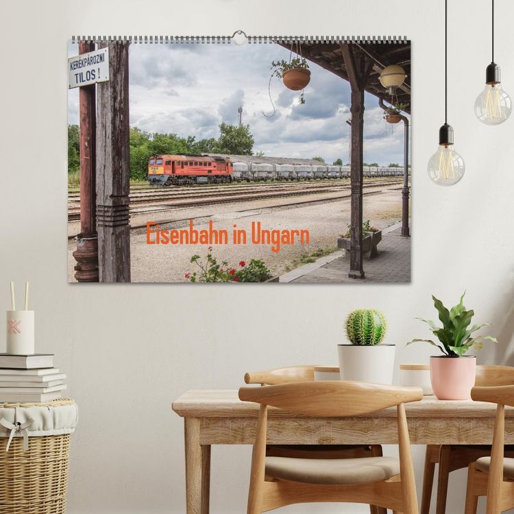Produktbild: Eisenbahn in Ungarn (Wandkalender 2026 DIN A2 quer), CALVENDO Monatskalender