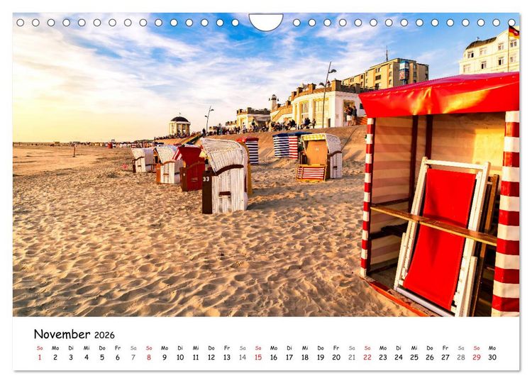 Produktbild: Borkum, bezaubernde Nordseeinsel (Wandkalender 2026 DIN A4 quer), CALVENDO Monatskalender