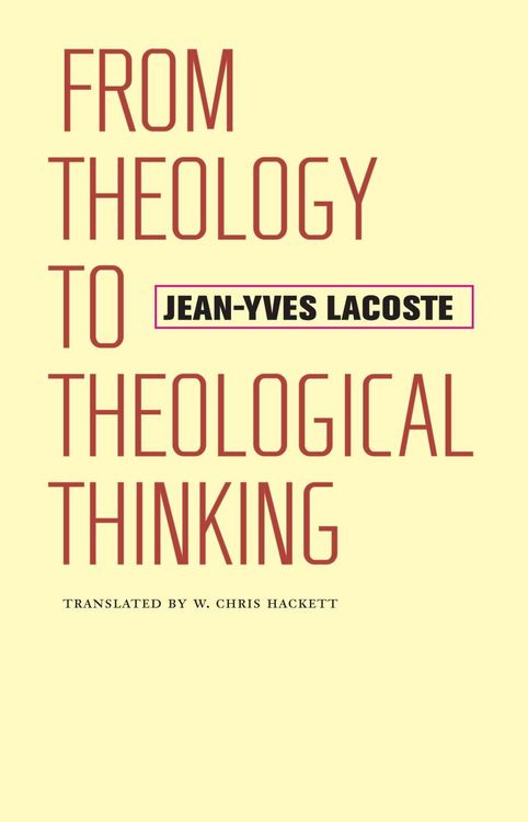 Produktbild: From Theology to Theological Thinking