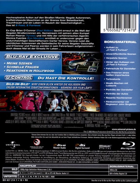 Produktbild: 2 Fast 2 Furious