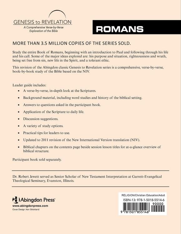 Produktbild: Genesis to Revelation: Romans Leader Guide